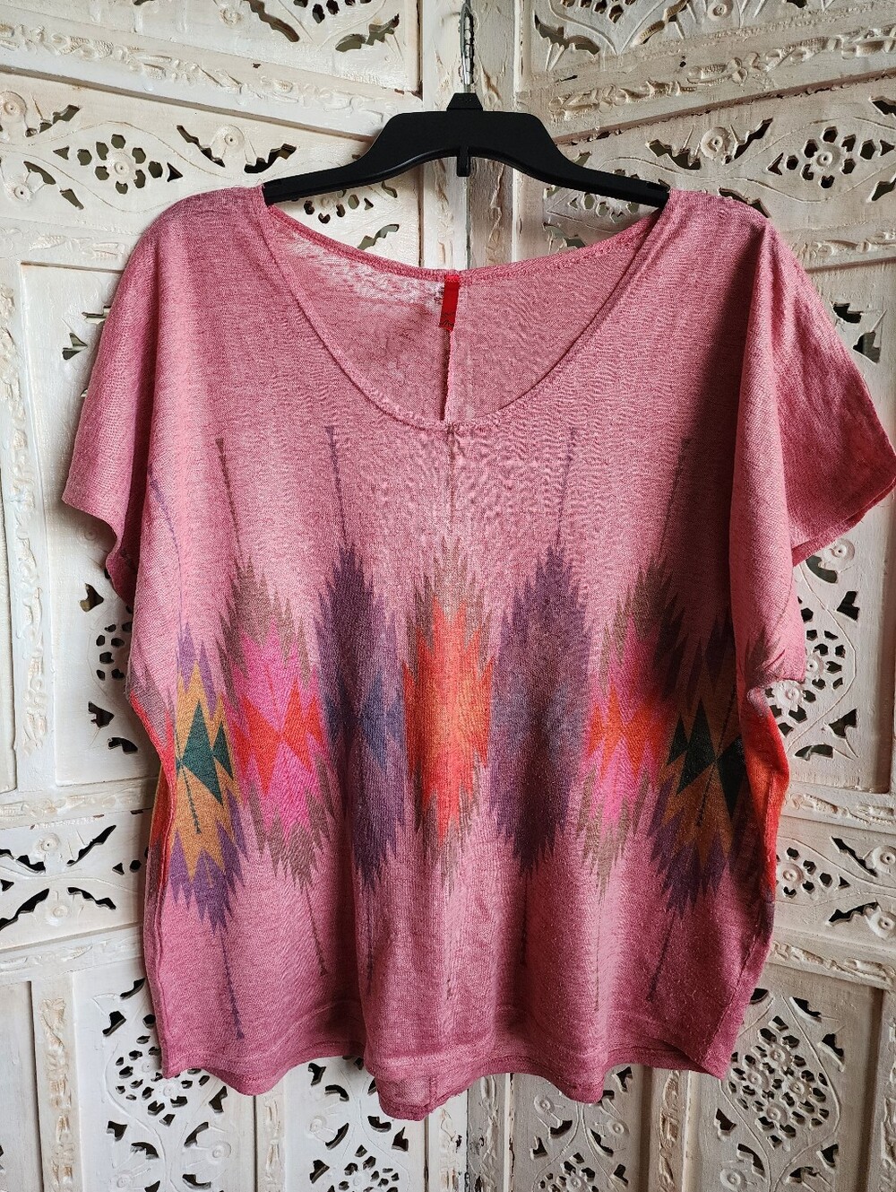 2XL Aztec Navajo Western Boho Top